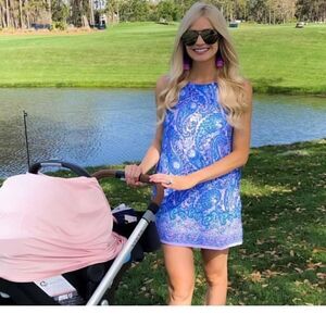 Lilly Pulitzer Hello Sunshine Donna Romper Purple Paisley Sleeveless Size‎ 2